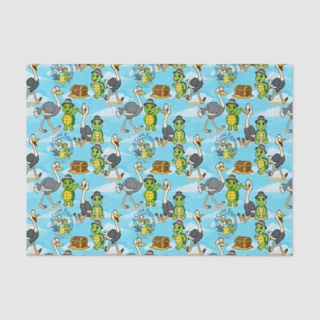 Papier Mousseline Nan Nae & Lulu Adventures Gift Wrap Tissue Paper (Recto)