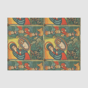 PAPIER MOUSSELINE NATIVITÉ CHRISTMAS PARCHMENT, ADORATION DE MAGI