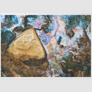 Papier Mousseline nature abstraite eau morte