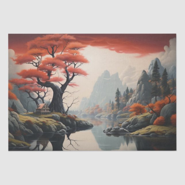 Papier Mousseline Nature futuriste Imprimerie Art découpage surréali (Recto)