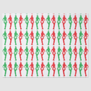 Papier Mousseline Naughty Christmas Shoppers