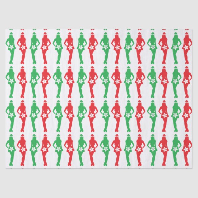 Papier Mousseline Naughty Christmas Shoppers (Recto)