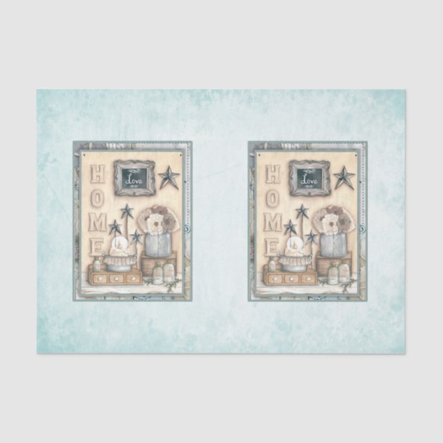 Papier Mousseline Nautical Beach Design Series 15 (Recto)