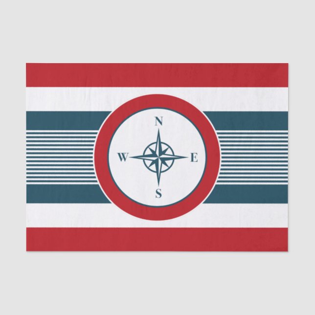 Papier Mousseline Nautical design (Recto)