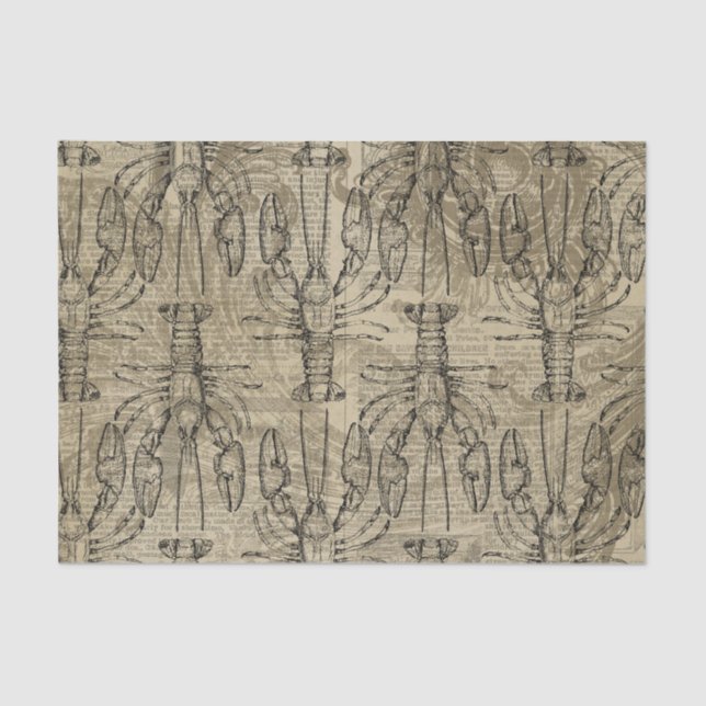 Papier Mousseline Nautique vintage (Recto)