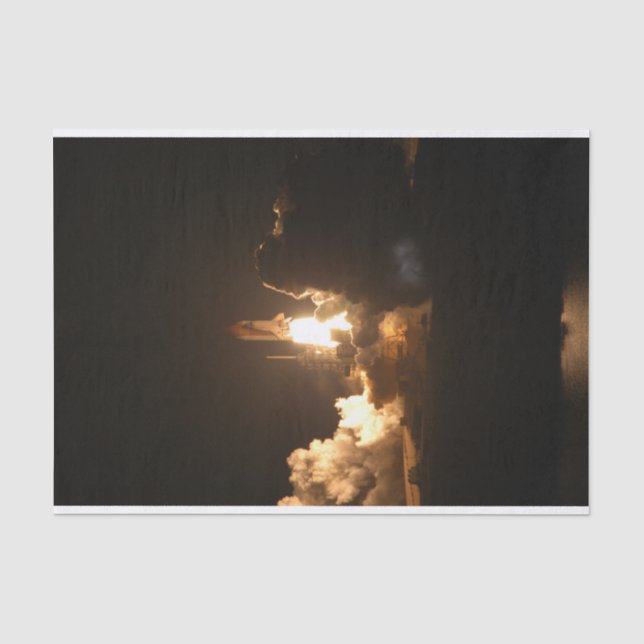 Papier Mousseline Navette spatiale Terre Orbite vaisseau spatial nui (Recto)