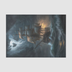 Papier Mousseline Navire de tempête
