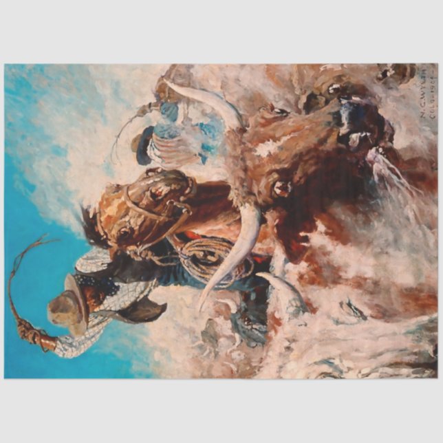 Papier Mousseline NC Wyeth Peinture "Découpe" (Recto)