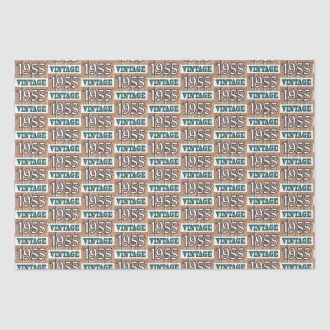 Papier Mousseline Né en 1955 papier de tissu (Recto)