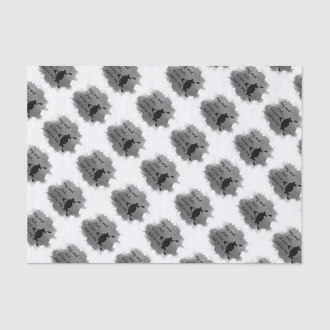 Papier Mousseline Ne jamais échouer à essayer Citation Motivationnel (Recto)