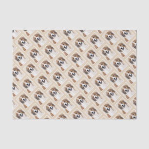 Papier Mousseline Nederlandse Kooikerhondje Peinture - L'art du chie