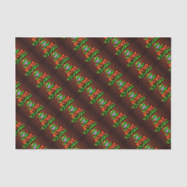 Papier Mousseline Neon A Un Très Joyeux Noël (Recto)