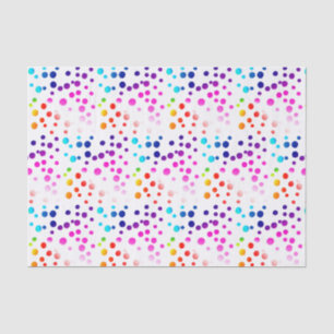 Papier Mousseline Neon Rainbow Pois