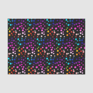 Papier Mousseline Neon Rainbow Pois