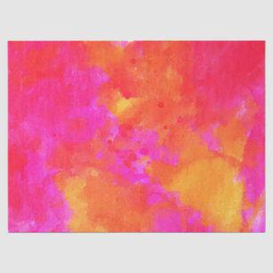 Papier Mousseline Neon rose orange Abstrait Art moderne coloré