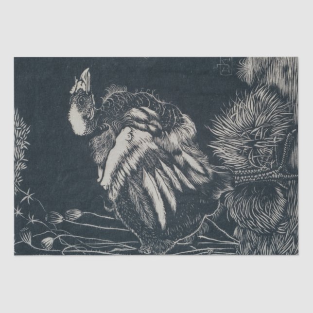 Papier Mousseline Nestling Bird (par Jan Mankes) (Recto)