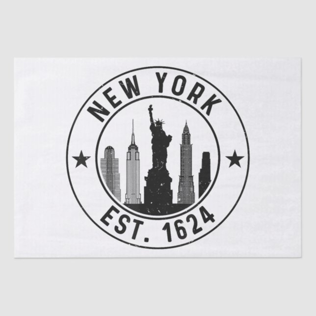 Papier Mousseline New York Est. 1624 New York City Lover Nyc (Recto)