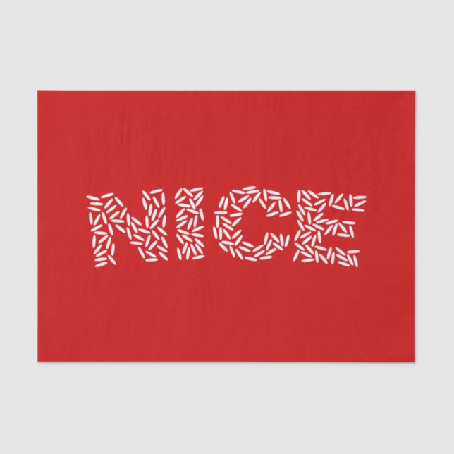 Papier Mousseline Nice Riz (Recto)