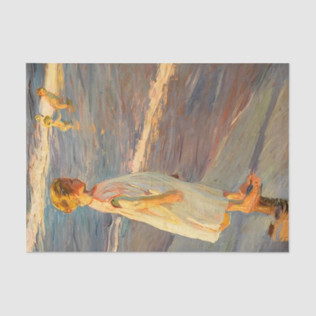 Papier Mousseline Niña par Joacquin Sorolla (Recto)