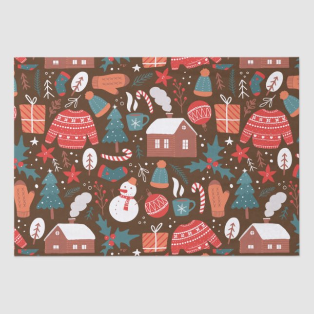 Papier Mousseline Noël (Recto)