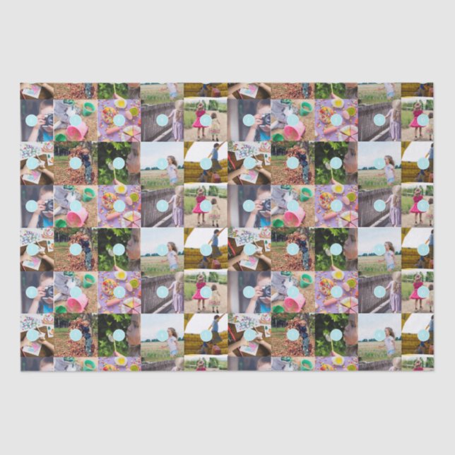 Papier Mousseline Noël 10 Photos Collage (Recto)