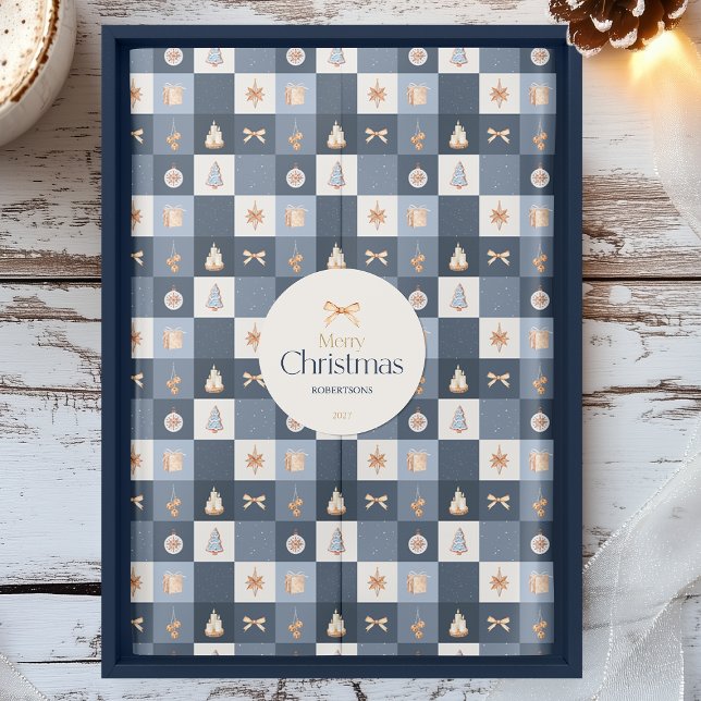 Papier Mousseline Noël À damiers Motif (Créateur téléchargé)