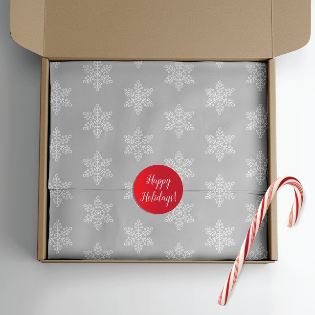 Papier Mousseline Noël aux flocons d'argent (Créateur téléchargé)