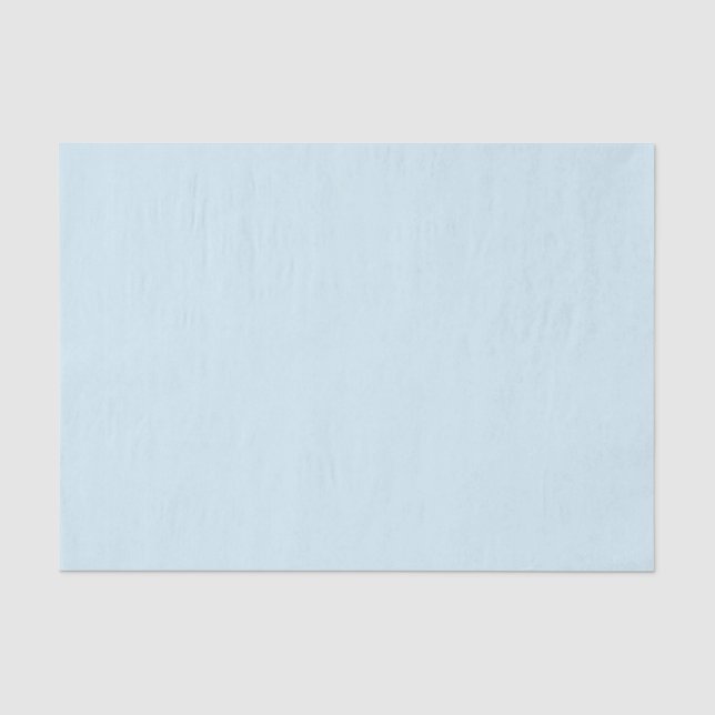 Papier Mousseline Noël bébé bleu uni (Recto)