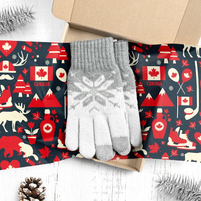 Papier Mousseline Noël Caribou Canadien (Créateur téléchargé)