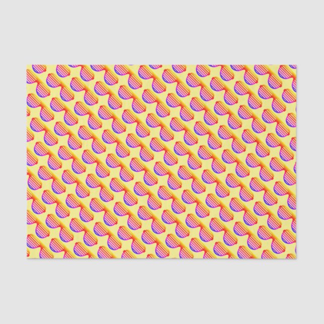 Papier Mousseline Noël cool en juillet fêtes d'été nuances motif (Recto)