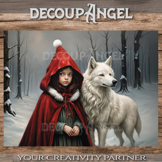 Papier Mousseline Noël dans les bois - Découpage - (Créateur téléchargé)