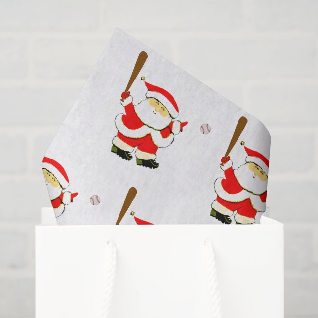 Papier Mousseline Noël de baseball (Sac cadeau)
