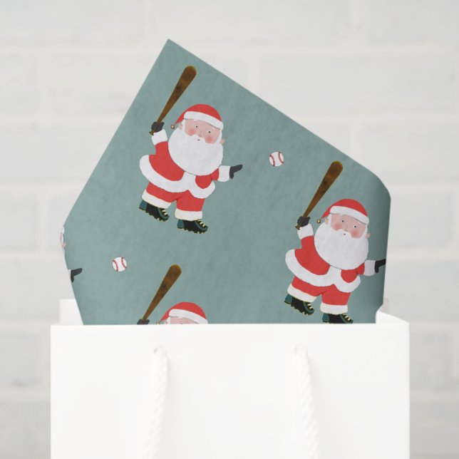 Papier Mousseline Noël de baseball (Sac cadeau)