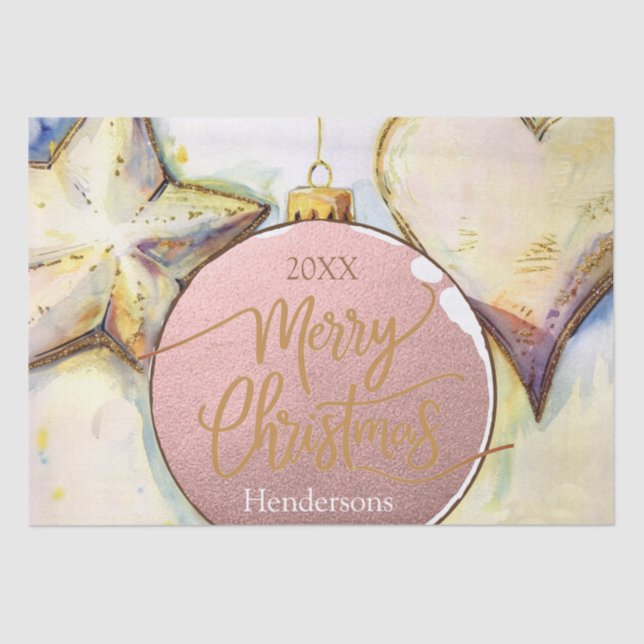 Papier Mousseline Noël de l'ornement (Recto)