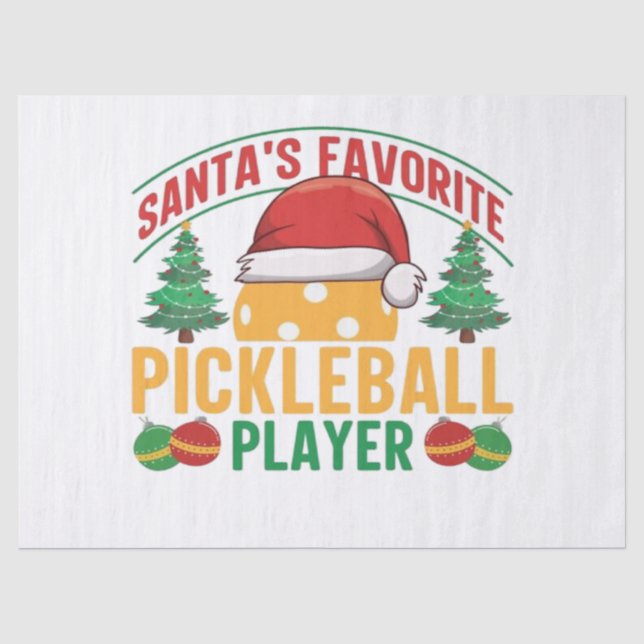 Papier Mousseline Noël de Pickball (Recto)