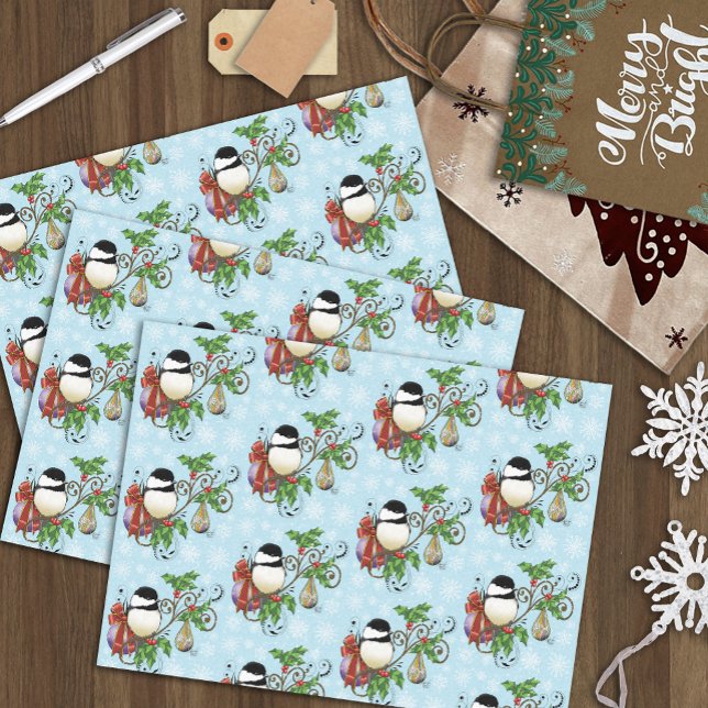 Papier Mousseline Noël de poulet d'hiver (Créateur téléchargé)