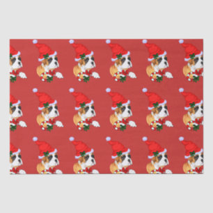 Papier Mousseline Noël du chien de boxe