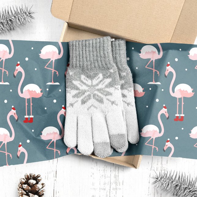 Papier Mousseline Noël Flamant Tropical (Créateur téléchargé)