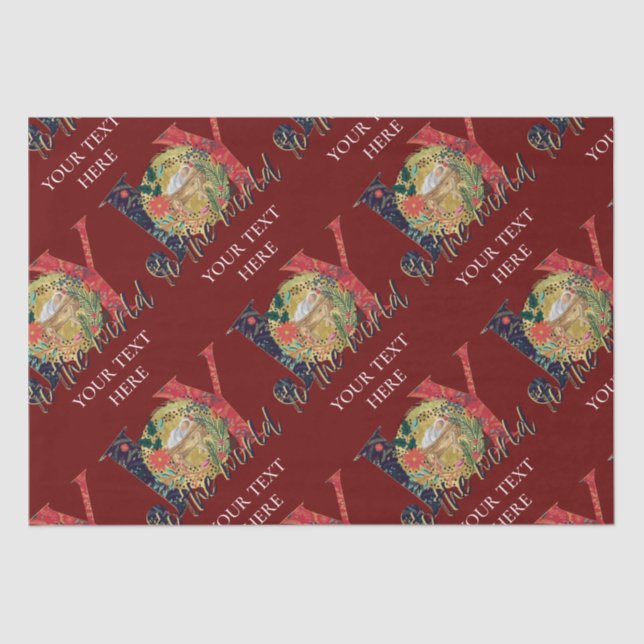 Papier Mousseline Noël Joie À La Nativité Mondiale  (Recto)