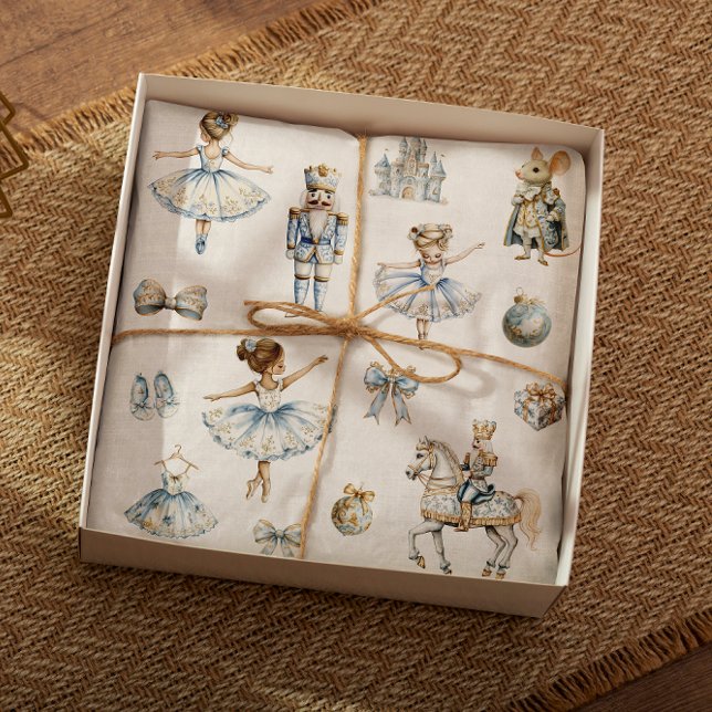 Papier Mousseline Noël Motif Nutcracker (Créateur téléchargé)