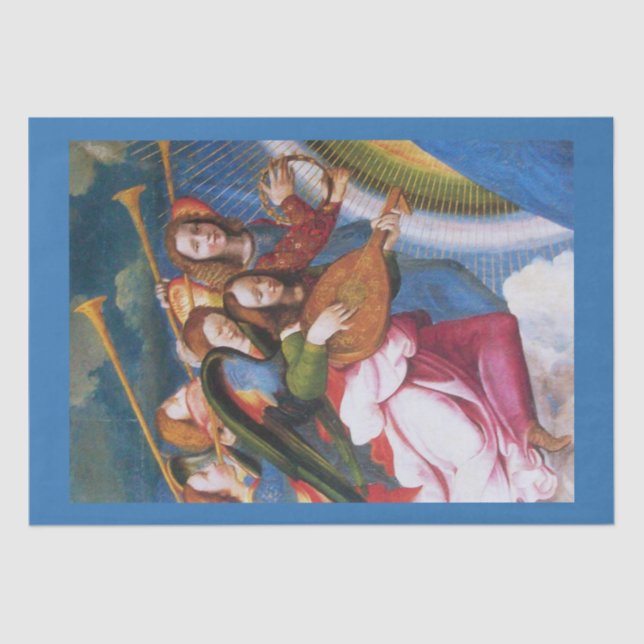 Papier Mousseline NOËL MUSICAL ANGELS Noël (Recto)