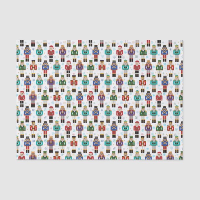 Papier Mousseline Noël Nutcracker Jouet Soldat Vacances (Recto)