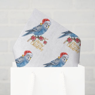 Papier Mousseline Noël Perruche