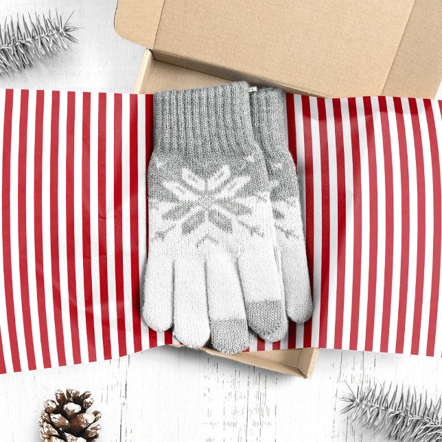 Papier Mousseline Noël Rayures Verticales Rouge et Blanc de Canne à  (Créateur téléchargé)