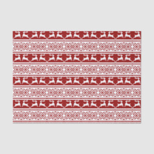 Papier Mousseline Noël scandinave renne