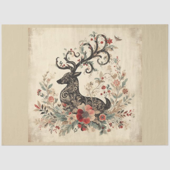 Papier Mousseline Noël Série de conception passée 24 (Recto)