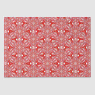 Papier Mousseline Noël Snowflake Motif Rouge Luxe