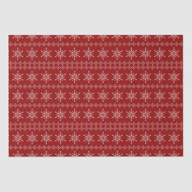 Papier Mousseline Noël Snowflakes motif coutume arrière - plan (Recto)