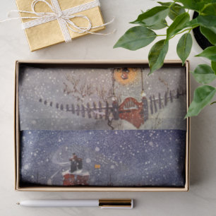 Papier Mousseline Noël vintage, Atelier du Père Noël Pôle Nord