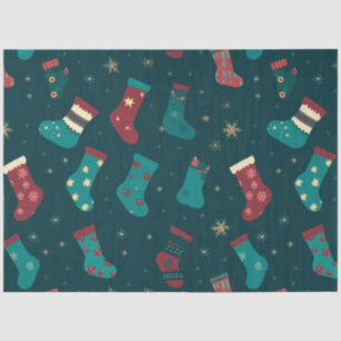 Papier Mousseline Noëls, flocons de neige et étoiles Noël